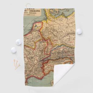 Serviette De Golf La France, Grande-Bretagne, Allemagne
