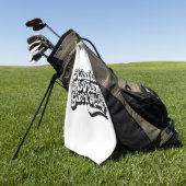 Serviette De Golf "La gentillesse est libre, laisse tomber" (Vert)