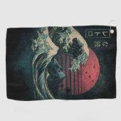 Serviette De Golf La Grande Classique de la Vague Rétro (Horizontal)