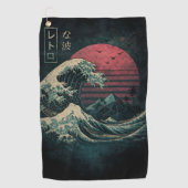 Serviette De Golf La Grande Classique de la Vague Rétro (Devant)