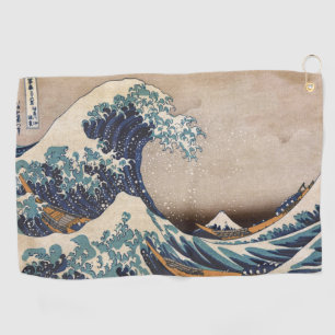 Serviette De Golf La Grande Vague au large de Kanagawa