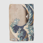 Serviette De Golf La Grande Vague au large de Kanagawa (Devant)