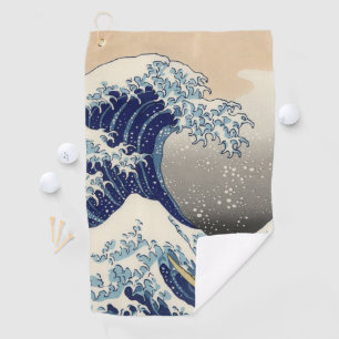 Serviette De Golf La Grande Vague au large de Kanagawa Hokusai