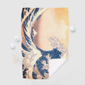 Serviette De Golf La Grande vague - L'art japonais (En situation)