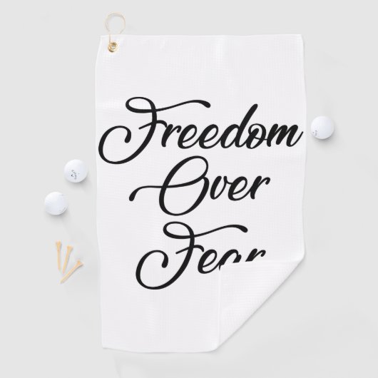 Serviette De Golf La liberté face à la peur (En situation)