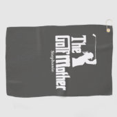Serviette De Golf La Mère De Golf Avec Le Nom Funny Golf Thème (Horizontal)
