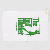 Serviette De Golf La Mère De Golf Avec Le Nom Funny Golf Thème (Horizontal)