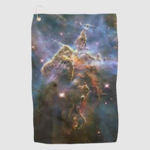 Serviette De Golf La montagne mystique en Carina Nebula Espace Hubbl