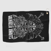 Serviette De Golf La mythologie le Valhöll de Viking de corbeaux (Horizontal)