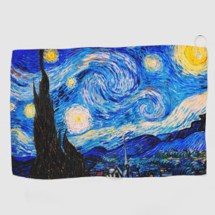Serviette De Golf La nuit étoilée par Vincent Van Gogh