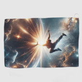 Serviette De Golf La petite danse rencontre l'univers (Horizontal)