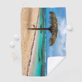 Serviette De Golf La plage de l'Anse des Rochers (En situation)