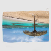 Serviette De Golf La plage de l'Anse des Rochers (Horizontal)