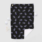 Serviette De Golf La police marque le motif (En situation)