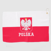 Serviette De Golf La Pologne (Horizontal)