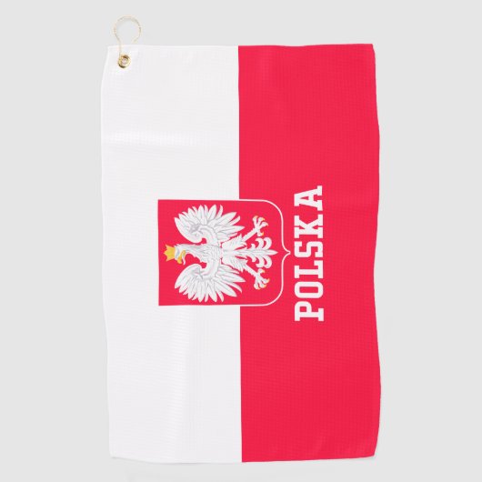 Serviette De Golf La Pologne (Devant)