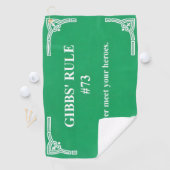 Serviette De Golf la règle 73 de Gibbs (En situation)