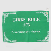 Serviette De Golf la règle 73 de Gibbs (Horizontal)
