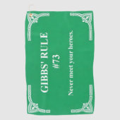 Serviette De Golf la règle 73 de Gibbs (Devant)