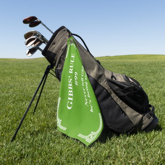 Serviette De Golf La règle 99 de Gibbs (Vert)