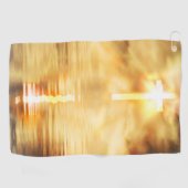 Serviette De Golf La tour de golf de Jesus Christ ressuscité (Horizontal)