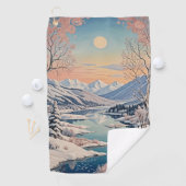 Serviette De Golf La tranquillité d'hiver (En situation)