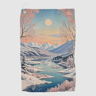 Serviette De Golf La tranquillité d'hiver