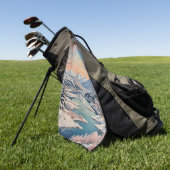 Serviette De Golf La tranquillité d'hiver (Vert)