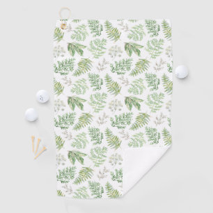 Serviette De Golf La verdure de forêt modèlent