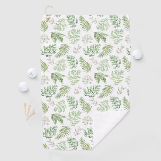 Serviette De Golf La verdure de forêt modèlent (En situation)