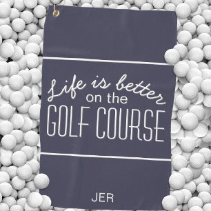 Serviette De Golf La vie est plus belle Terrain de golf Mignon Sport