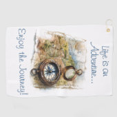 Serviette De Golf La vie est une aventure (Horizontal)