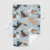 Serviette De Golf Labradoodle / Goldendoodle Bones and Paws (En situation)