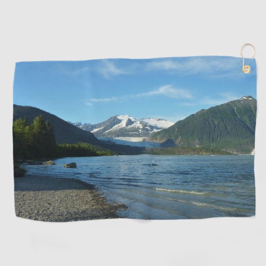 Serviette De Golf Lac Mendenhall dans Juneau Paysage de l'Alaska (Horizontal)