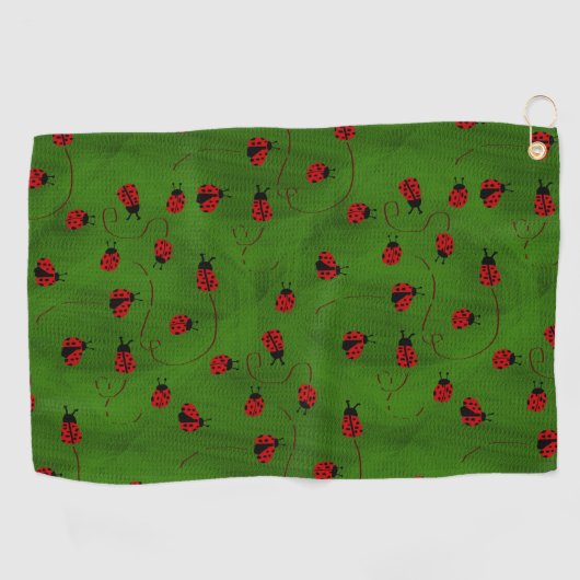 Serviette De Golf Ladybugs (Horizontal)