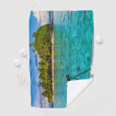 Serviette De Golf Lagon de Bora Bora (En situation)