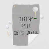 Serviette De Golf Laisser Balls Faire Parler Drôle (En situation)