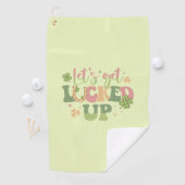 Serviette De Golf Laissons-nous chanceler (En situation)