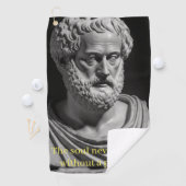 Serviette De Golf L'âme ne pense jamais sans image (En situation)