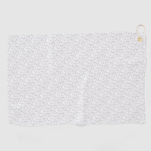 Serviette De Golf Langue Design Cinq (Horizontal)