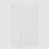 Serviette De Golf Langue Design Trente-deux (Devant)