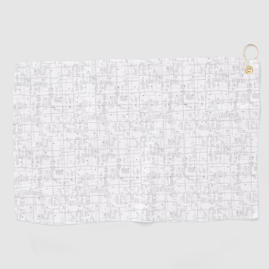 Serviette De Golf Langue Design Trente-quatre (Horizontal)