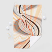 Serviette De Golf 'Langue' en texture lisse avec courbe (En situation)