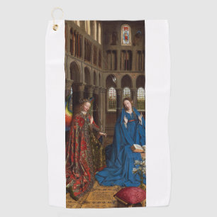 Serviette De Golf L'Annonciation de Van Eyck Premium Lumière Cathédr