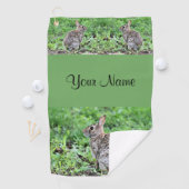Serviette De Golf Lapin (En situation)