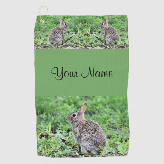 Serviette De Golf Lapin (Devant)
