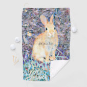 Serviette De Golf Lapin (En situation)