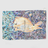 Serviette De Golf Lapin (Horizontal)