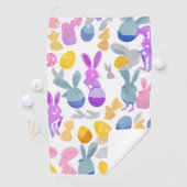 Serviette De Golf lapin avec oeufs de pâques (En situation)
