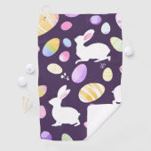 Serviette De Golf lapin avec oeufs de pâques (En situation)